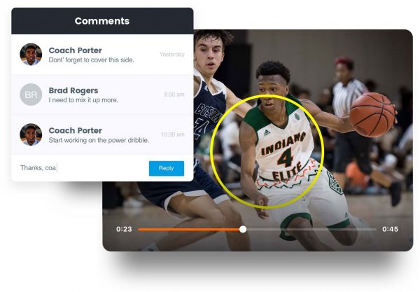 Send your club players notes on how to improve their game.